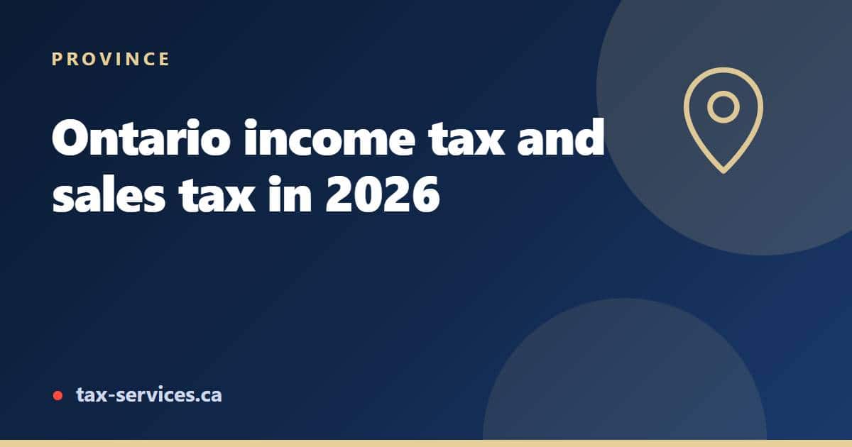 Ontario Income Tax 2026: Brackets, Surtax and HST